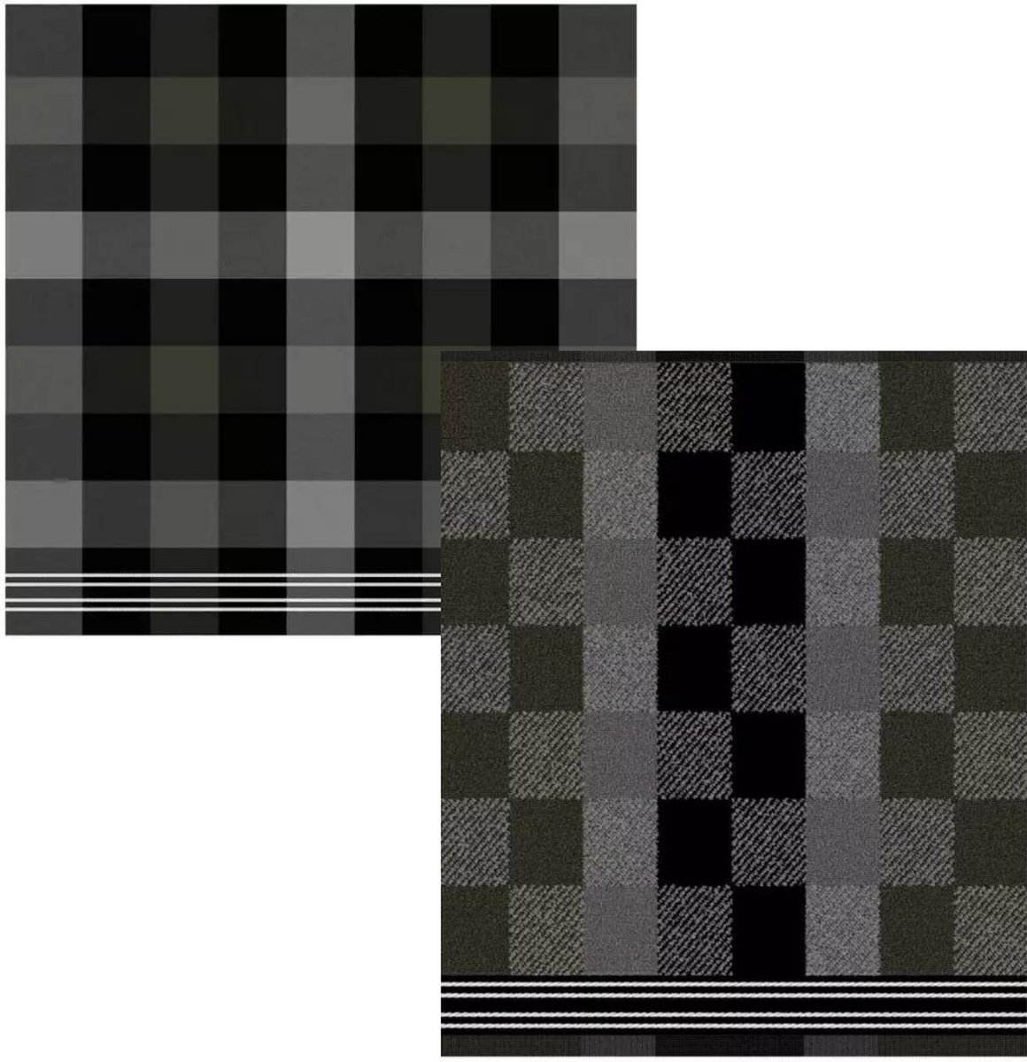 DDDDD Feller Grijs Keukenset (1 x Keukendoek, 1 x Theedoek)