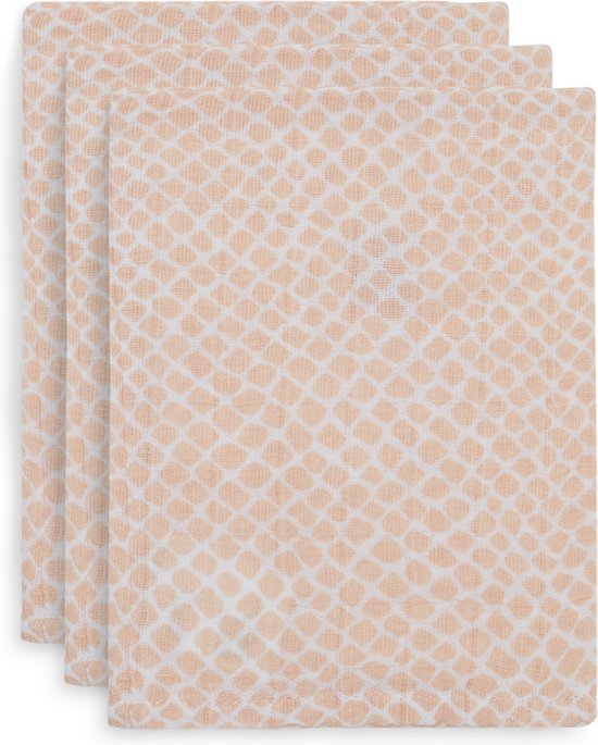Jollein Hydrofiel Washandje Snake - Pale Pink - 3 Stuks van Jollein — afbeelding 2
