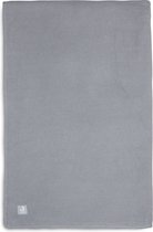 Jollein Couverture Berceau 100x150cm Basic Knit - Storm Grey/Fleece