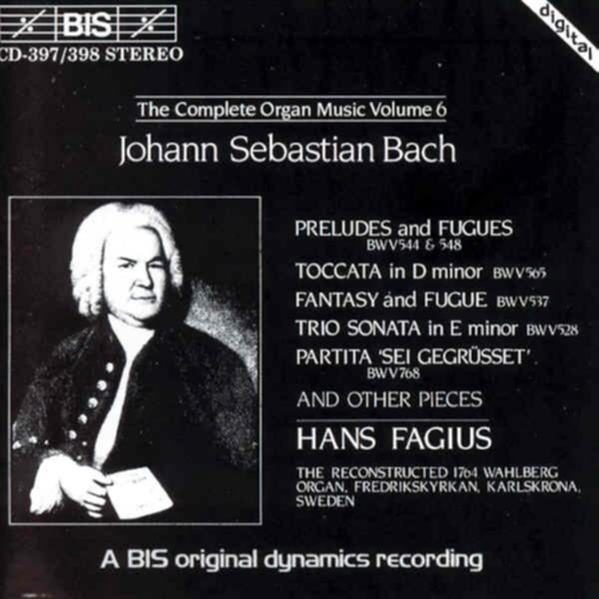 Hans Fagius - J.S. Bach: The Complete Organ Music Vol 6 (2 CD)