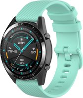 YONO Siliconen Sport Bandje 22mm - Horlogebandje geschikt voor Samsung Galaxy Watch 46mm / 3 (45mm) / Gear s3 - Polar Vantage M2 / Grit X - Garmin Vivoactive 4 / Venu 2 - Huawei Watch GT 3 (pro) / 2 - Amazfit GTR - Turquoise