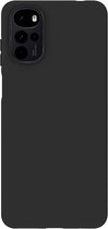 Motorola Moto G22 Hoesje - Zwart Siliconen Case