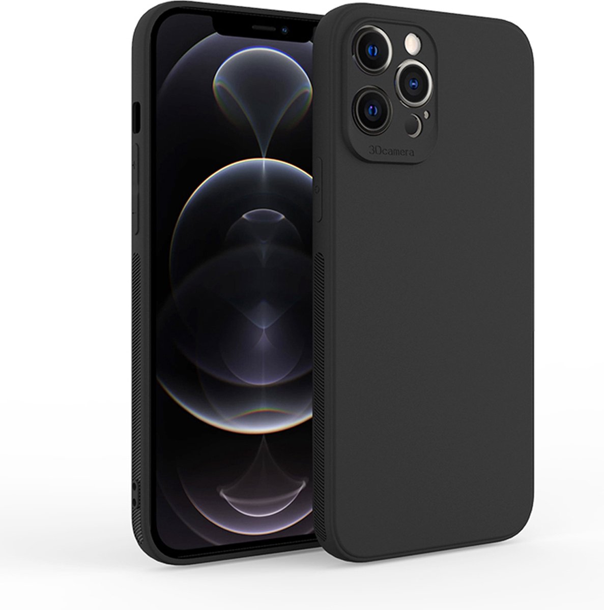 ValeDelucs hoesje geschikt voor Apple iPhone 13 Pro Max - TPU Case Back Cover - Zwart