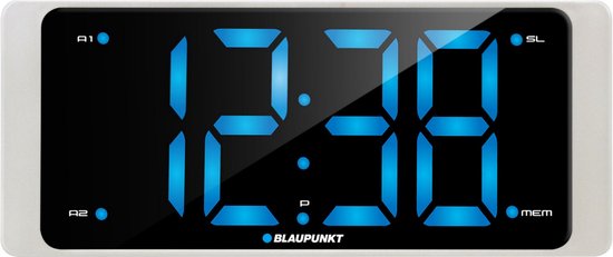 Blaupunkt CR16WH - Radio-réveil FM avec port USB Horloge à affichage LED 3