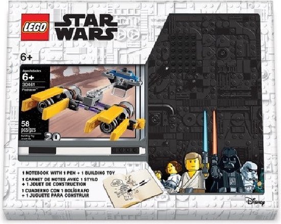 Lego Star Wars Podracer notebook +gelpen +building toy