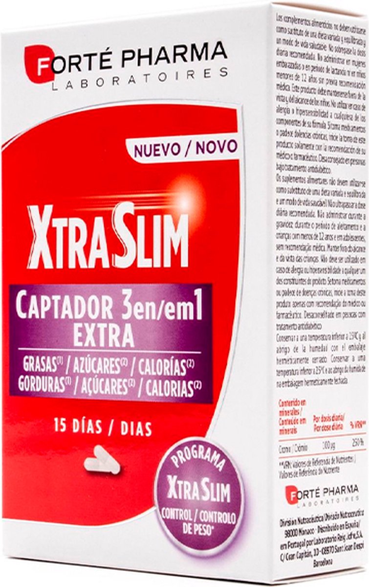 Food Supplement Forté Pharma Xtraslim Captador 60 Units