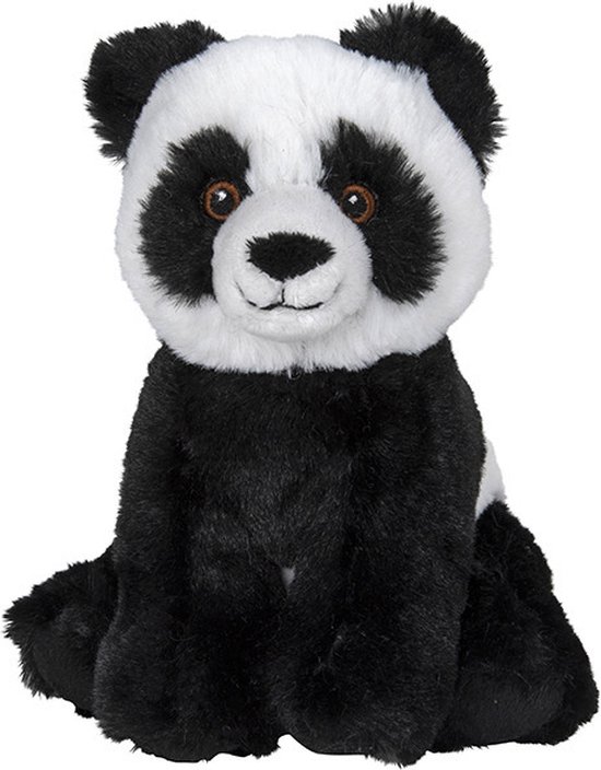 Pluche knuffel panda beer van 16 cm - Speelgoed knuffeldieren