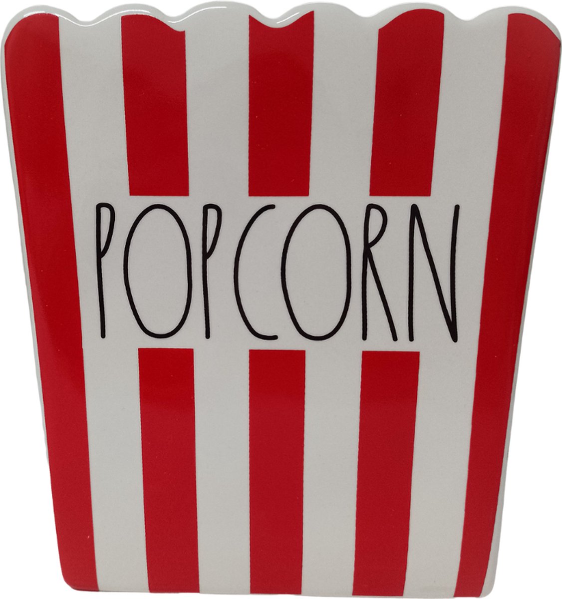 Rae Dunn - kom - bowl - popcorn bak - keuken - farmhouse - decoratie - opslag - popcorn -keramiek