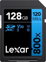 Lexar SDXC Blue Series UHS-I 800x 128GB V30