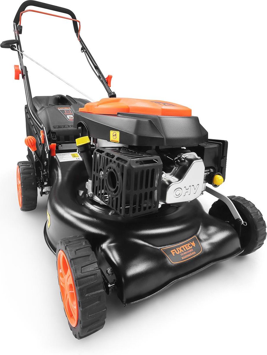 FUXTEC Benzine Grasmaaier FX-RM4346ECO 2in1 - 3,5pk / 2,6kW - 42cm Maaibreedte - 5-traps Maaihoogteverstelling - 146ccm 4-Takt - Incl. 40L Grasvanger & Reinigingsaansluiting – foto 7