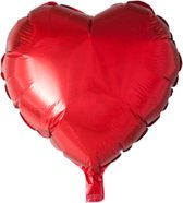 Folie ballon hart rood 46 x 49 cm - .