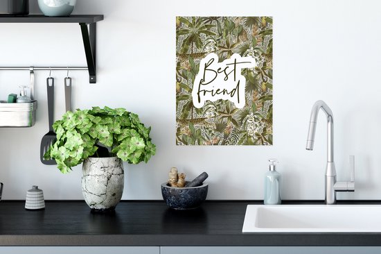 Affiche BFF - Amitié - Citations - Amis - Proverbes - Best ami - 30x40 cm