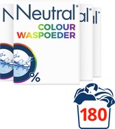 Neutral Waspoeder Kleur - Dermatologisch getest, Parfumvrij en Hypoallergeen - 4 x 45 Wasbeurten