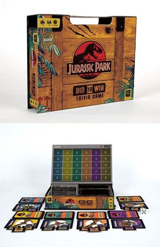 Afbeelding van het spel Jurassic Park - Board Game - Trivia Bid to Win (UK)