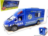 Politiewagen - Speelgoed politie auto - pull-back drive - Die Cast voertuigen - 17 CM