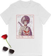 T Shirt Heren en Dames - Japan Anime - Wit - Maat XXL