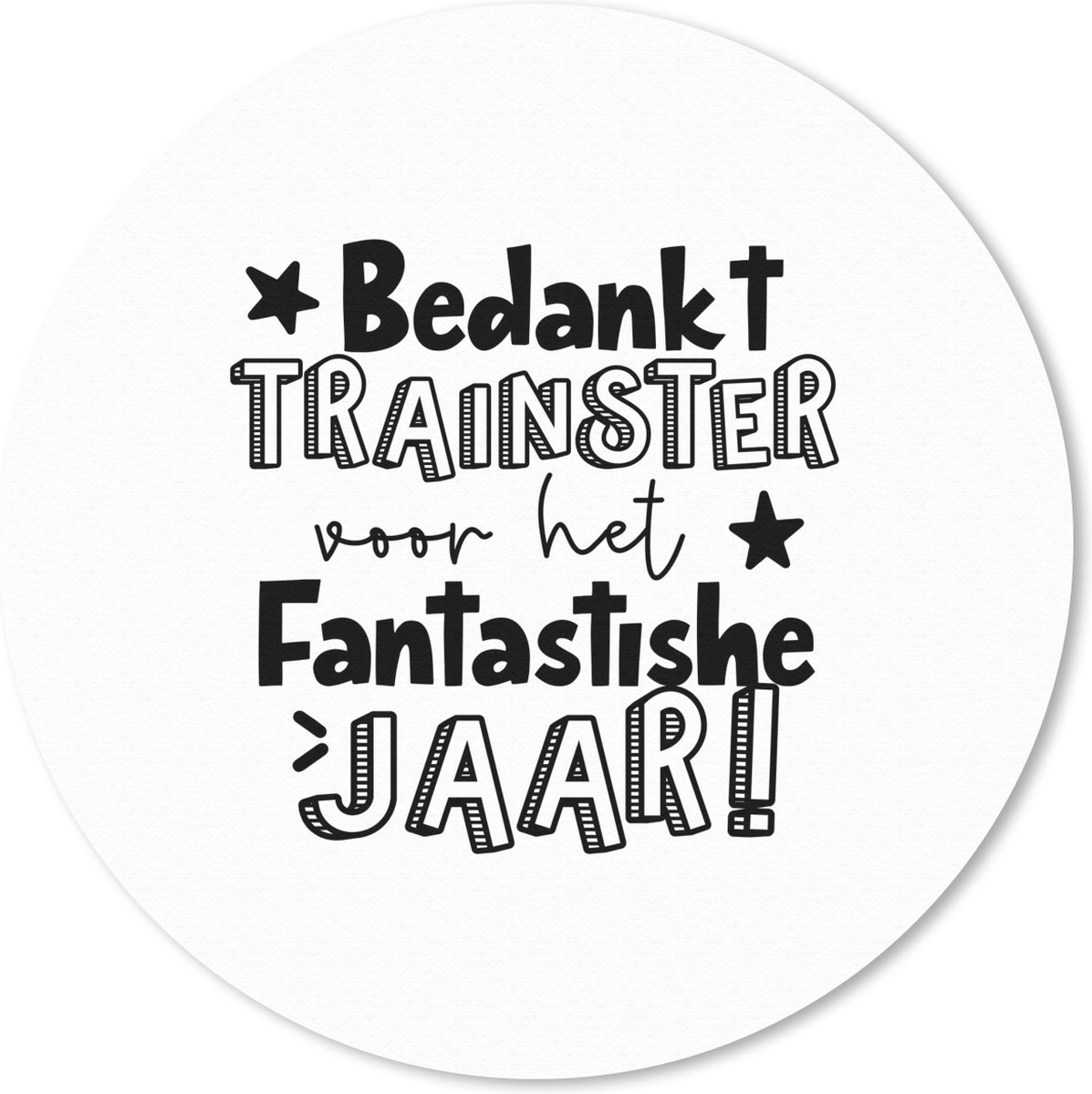 Muismat rond 30x30 cm - Mousepad Quotes - 'This is what an awesome Coach looks like' - Trainer - Ronde muismatten