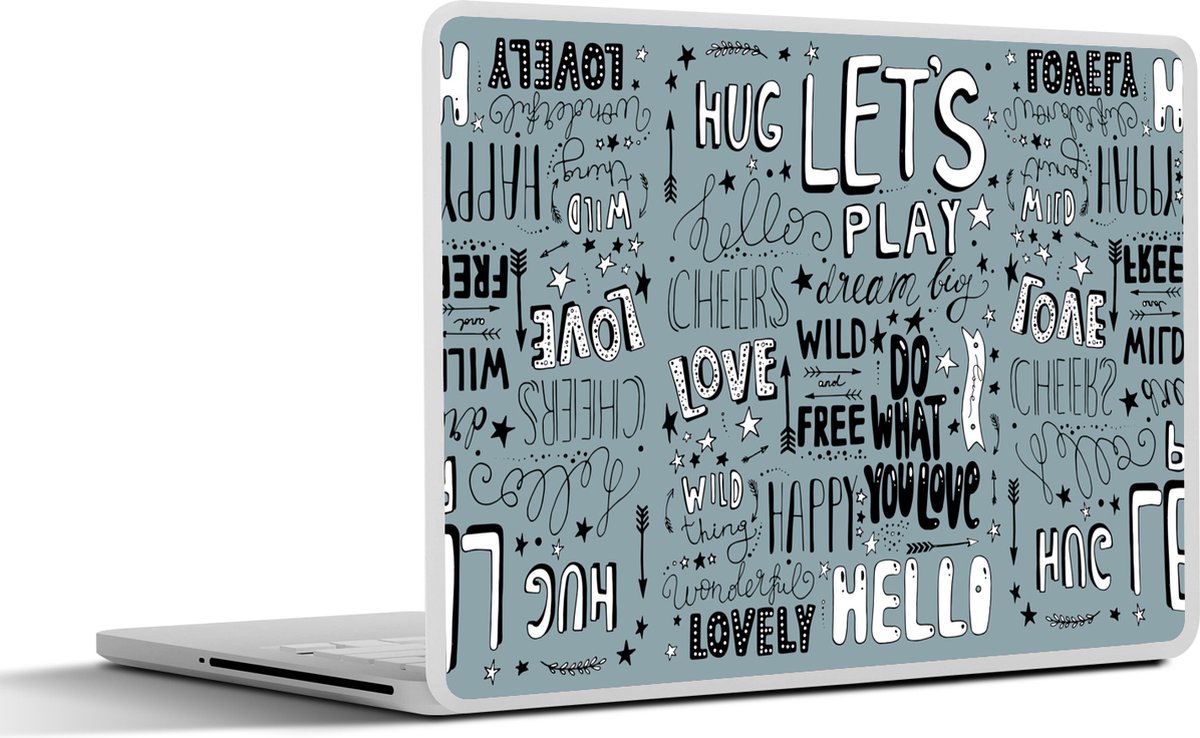 Laptop sticker - 10.1 inch - Quotes - Woorden - Kinderen - Spreuken - Kids - Baby - Jongens - Meiden - 25x18cm - Laptopstickers - Laptop skin - Cover