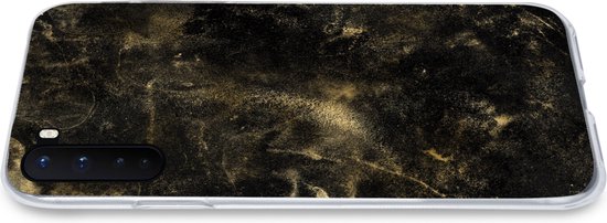 OnePlus Nord - Or - Glitter - Zwart - Coque de téléphone en Siliconen