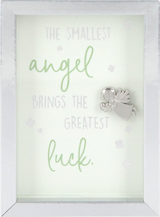 Foto: Fotolijst met compliment the smallest angel brings the greatest 