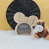 Spaarpot mouse - hout - spaarpot - sparen - herbruikbaar - acryl - sparen - jongen - meisje -geschenk - kerst - communie - verjaardag - geboorte - origineel - uniek - doopsuiker -