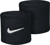 Nike wristbands swoosh zwart/wit