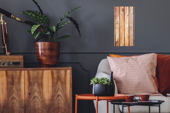 Stickers muraux - Planche - Vintage - Bois - Nature - 20x40 cm - Feuille adhésive