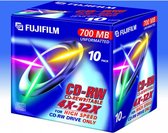 Fuji CD-RW 80/700MB 4-12X Jewel - 10 stuks