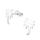 Montebello Oorbellen Aliz  - 925 Zilver E-Coating - Palm - 8x10mm