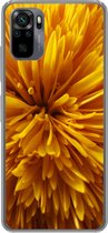 Geschikt voor Xiaomi Redmi Note 10 hoesje - Paardenbloem - Geel - Abstract - Siliconen Telefoonhoesje