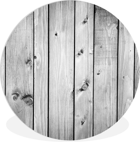 WallCircle - Wandcirkel ⌀ 150 - Vloer - Wit - Grijs - Design - Ronde schilderijen woonkamer - Wandbord rond - Muurdecoratie cirkel - Kamer decoratie binnen - Wanddecoratie muurcirkel - Woonaccessoires