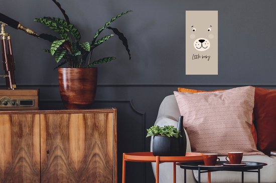 Stickers muraux - Citations - Petit Bébé - Bébé - Dictons - Kids - Enfants - Garçons - Meiden - 20x40 cm - Feuille adhésive