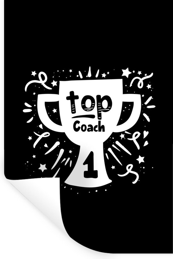 Coaching Sticker Muurstickers - Sticker Folie - Quote - Coach - Sport - 80x120 cm ...