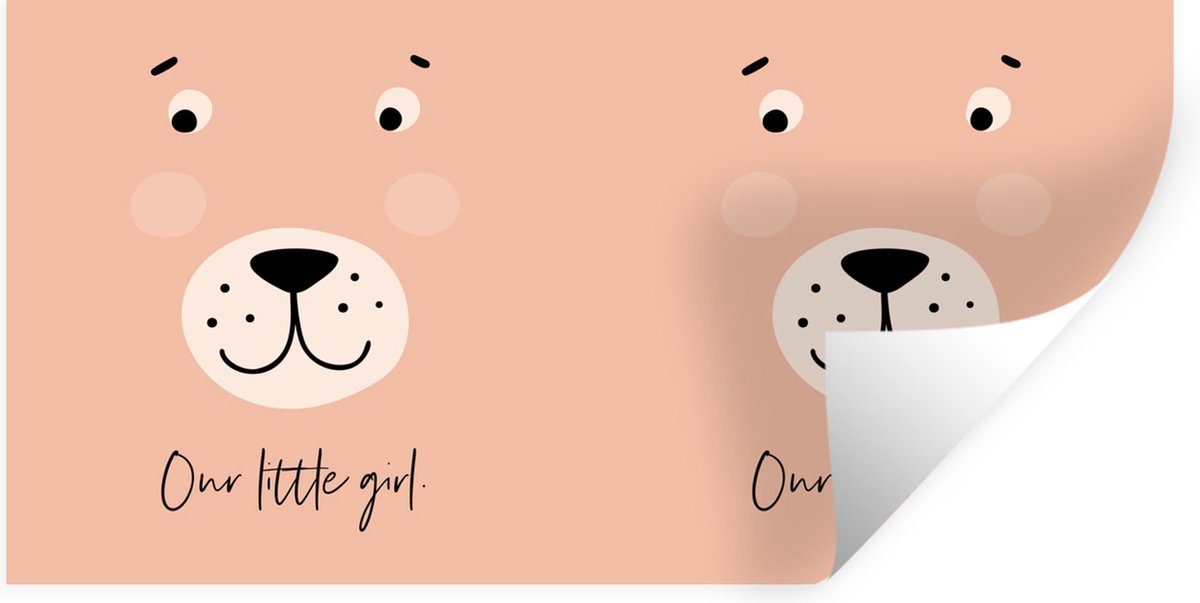 Muurstickers - Sticker Folie - Quotes - Our little girl - Meisjes - Spreuken - Kids - Baby