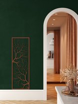 Wanddecoratie |Boom / Tree  decor | Metal - Wall Art | Muurdecoratie | Woonkamer |Bronze| 40x118cm