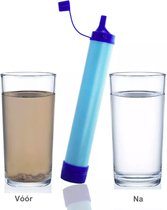 Premium Personal Water Filter Straw - Complete set -Waterfles - Waterfilter - Outdoor life - Survival - BPA-vrij - Filtert 1500L