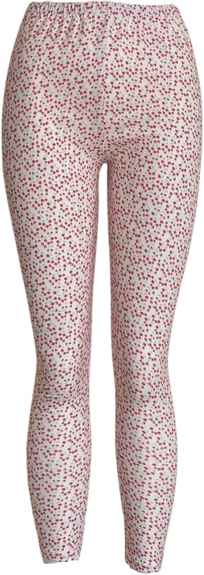Fleurige Dames Legging | Print Legging | Roze - XL