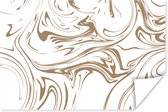 Poster Marbre - Beige - Wit - 180x120 cm XXL
