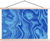 Accroche-affiche incl. Affiche 90x60 cm - Planche scolaire - Marbre - Goud - Ciel - Affiche textile - Lattes Blan