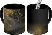 Magische Mok - Foto op Warmte Mok - Goud - Verf - Abstract - 350 ML - Uitdeelcadeautjes