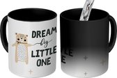 Magische Mok - Foto op Warmte Mokken - Koffiemok - Quotes - Baby - Spreuken - Dream big little one - Kids - Kinderen - Jongens - Meiden - Magic Mok - Beker - 350 ML - Theemok - Mok