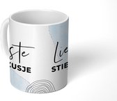 Mok - Quotes - Zusje - Bruin - 350 ML - Beker - Uitdeelcadeautjes - Mok met Tekst