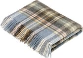 Plaid Country Glen Coe Aqua - Shetland Lamswol - 140x185 - Bronte by Moon Scotland