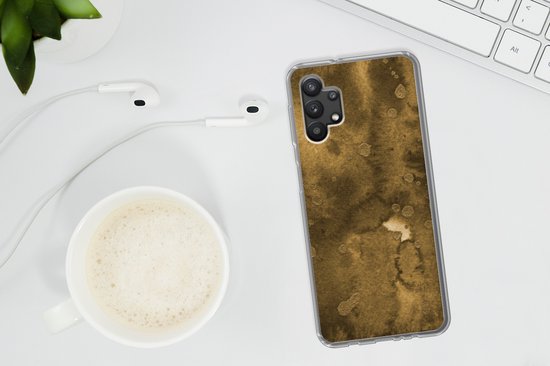Coque Samsung Galaxy A32 5G - Or - Peinture - Abstrait - Coque de téléphone en Siliconen