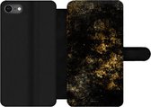 Étui pour téléphone Bookcase iPhone SE 2020 - Goud - Luxe - Peinture - Avec poches - Étui portefeuille avec fermeture magnétique