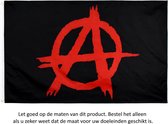 Anarchie Vlag 150x90CM - Anarchy Flag - Anarchistisch - Rood Zwart - Flag Polyester