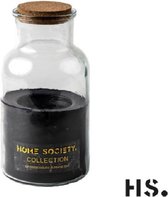 Home Society - Pot kaars - Jar Candle - Lisse - Zwart - Small