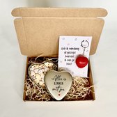 Sleutelhanger met antistress hart  en Snoepblikje | set van 2 | Valentijn Cadeau | Valentines Day Gift | Cadeau Voor Haar | Cadeau Voor Hem | Romantisch Cadeau | Valentijn
