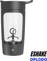 Eshake elektrische Shakebeker - Shakebekers - Sportbeker - 650 ML - Zwart - Oplaadbaar - Draadloos - Proteïne shaker