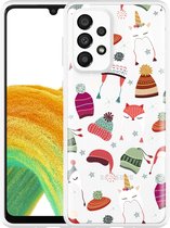 Hoesje Geschikt voor Samsung Galaxy A33 Winter Hats